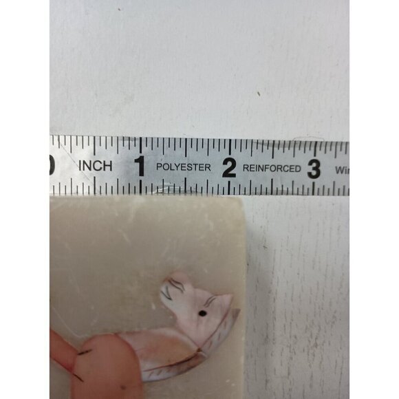 Vintage Carved Soap Stone Trinket Box Rocking Horse In Laid Mother Of Pearl Lid - Picture 11 of 12